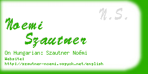 noemi szautner business card